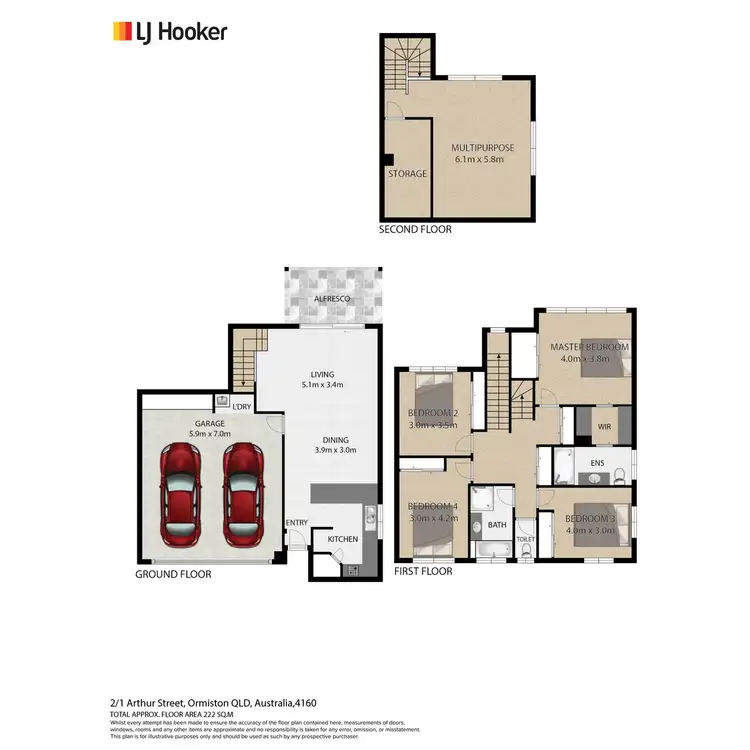 Floorplan of Homely house listing, 2/1-9 Arthur Street, Ormiston QLD 4160