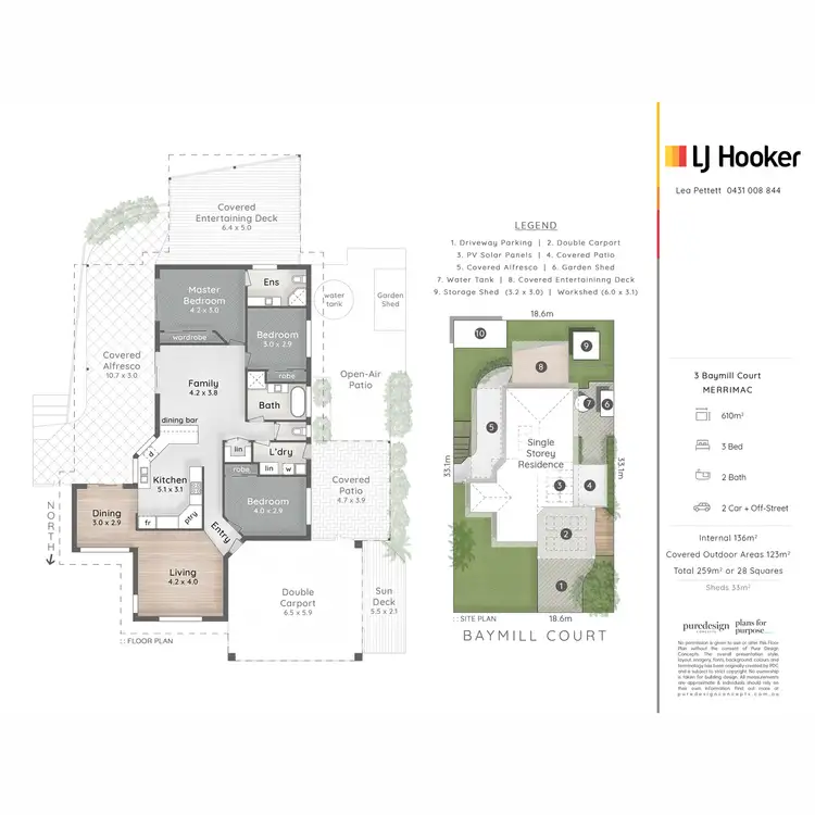 Floorplan of Homely house listing, 3 Baymill Court, Merrimac QLD 4226