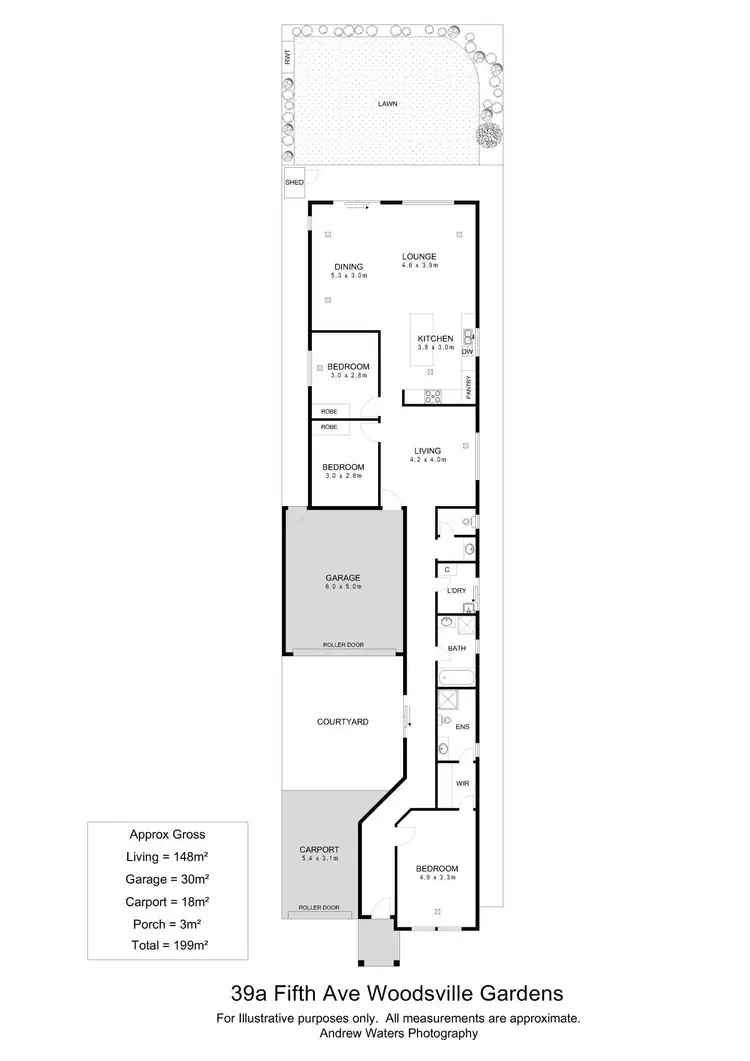 Floorplan of Homely house listing, 39A Fifth Avenue, Woodville Gardens SA 5012