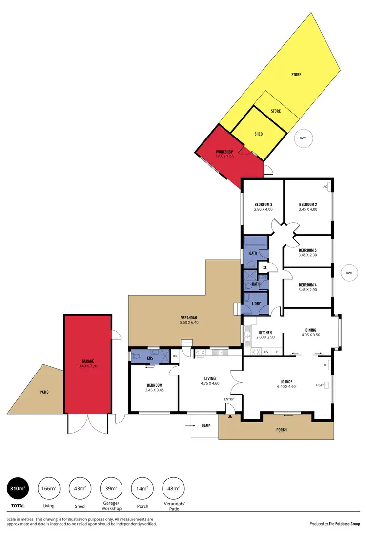Floorplan of Homely house listing, 5 McBurney Crescent, Aldinga Beach SA 5173