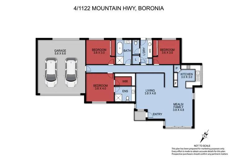 Floorplan of Homely unit listing, 4/1122 Mountain Highway, Boronia VIC 3155