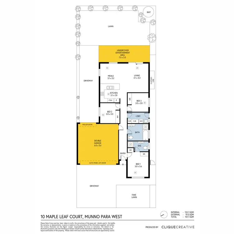 Floorplan of Homely house listing, 10 Maple Leaf Court, Munno Para West SA 5115