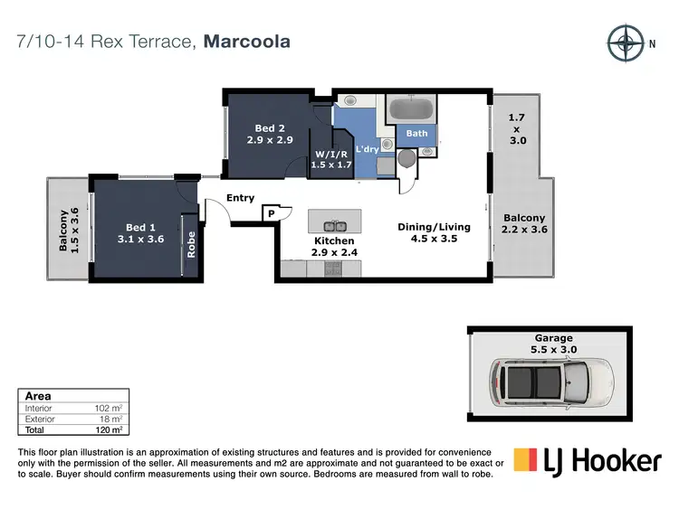 Floorplan of Homely unit listing, 7/10-14 Rex Terrace, Marcoola QLD 4564