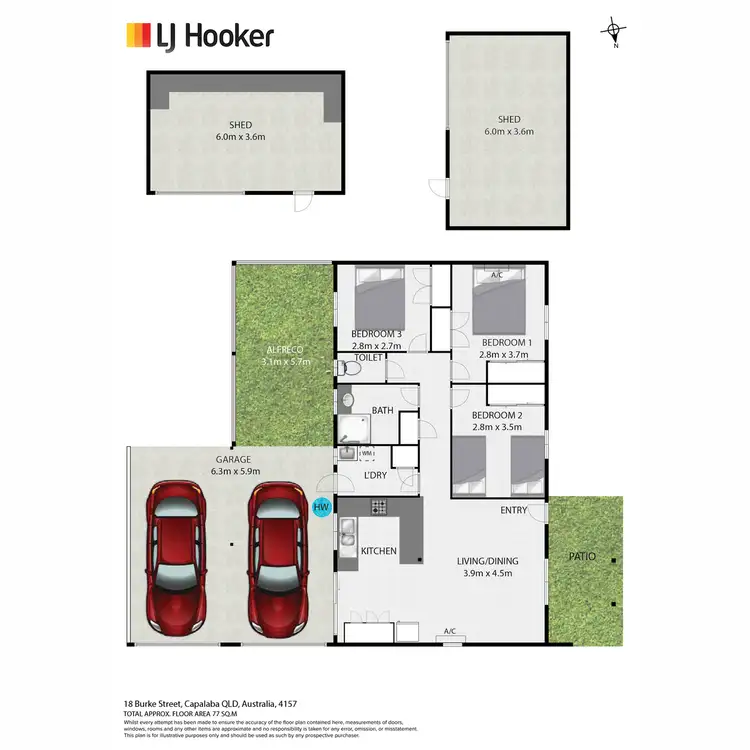 Floorplan of Homely house listing, 18 Burke Street, Capalaba QLD 4157