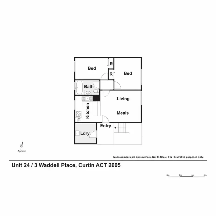 Floorplan of Homely apartment listing, 24/3 Waddell Place, Curtin ACT 2605