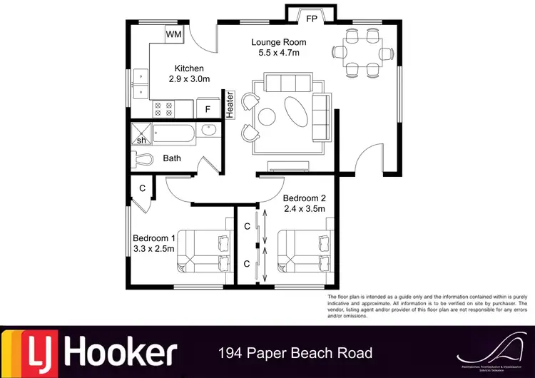 Floorplan of Homely house listing, 194 Paper beach Road, Swan Point TAS 7275
