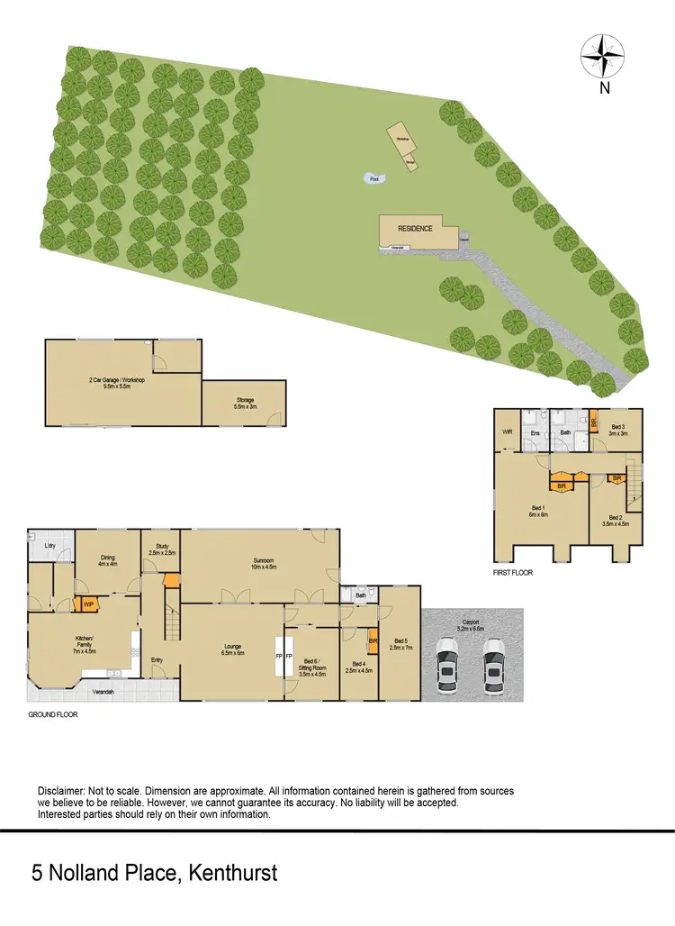 Floorplan of Homely house listing, 5 Nolland Place, Kenthurst NSW 2156