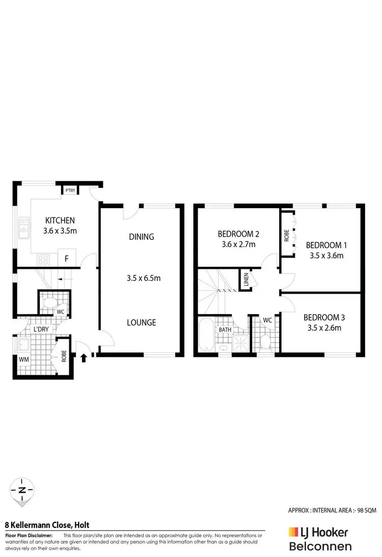 Floorplan of Homely house listing, 8 Kellermann Close, Holt ACT 2615