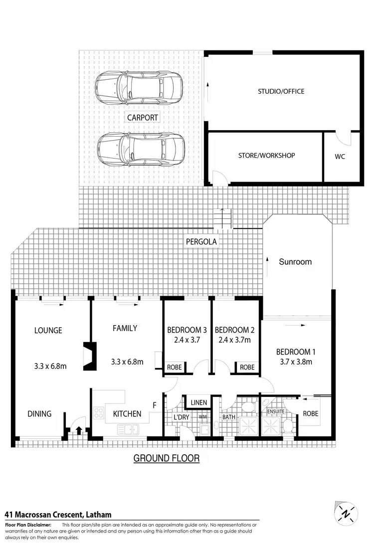 Floorplan of Homely house listing, 41 Macrossan Crescent, Latham ACT 2615
