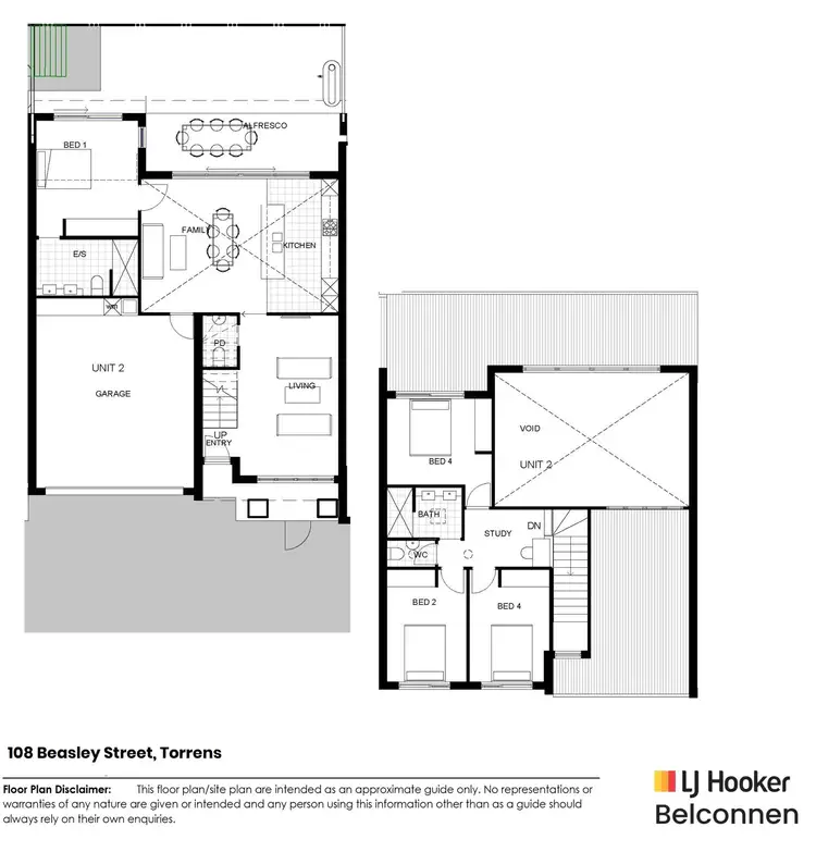 Floorplan of Homely townhouse listing, 2/108 Beasley Street, Torrens ACT 2607