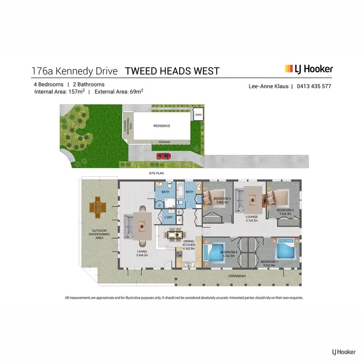 Floorplan of Homely house listing, 176a Kennedy Drive, Tweed Heads West NSW 2485