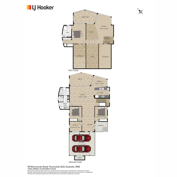 Floorplan of Homely house listing, 115 Mooroondu Road, Thorneside QLD 4158