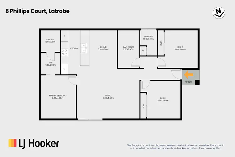 Floorplan of Homely house listing, 8 Phillips Court, Latrobe TAS 7307