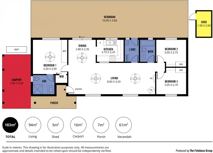 Floorplan of Homely house listing, 25 Oakley Crescent, Aldinga Beach SA 5173