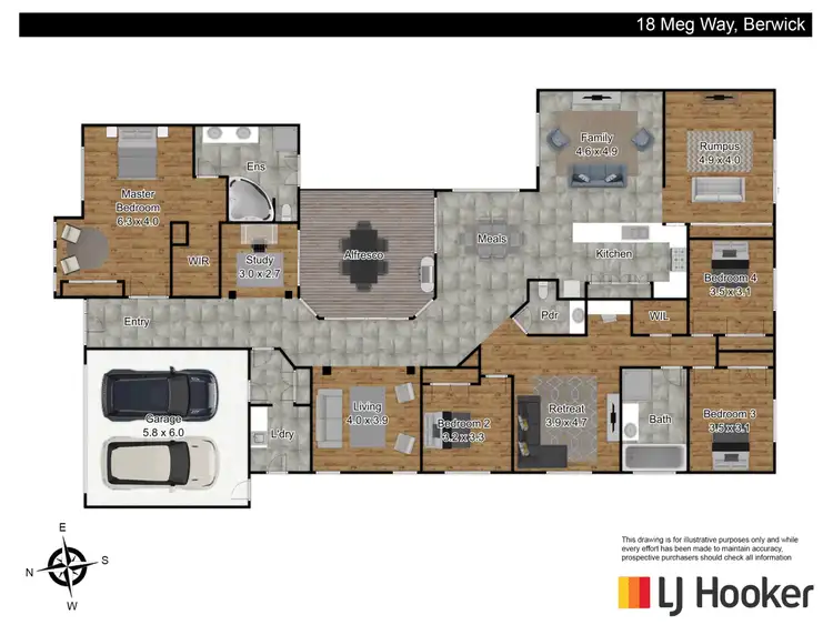Floorplan of Homely house listing, 18 Meg Way, Berwick VIC 3806