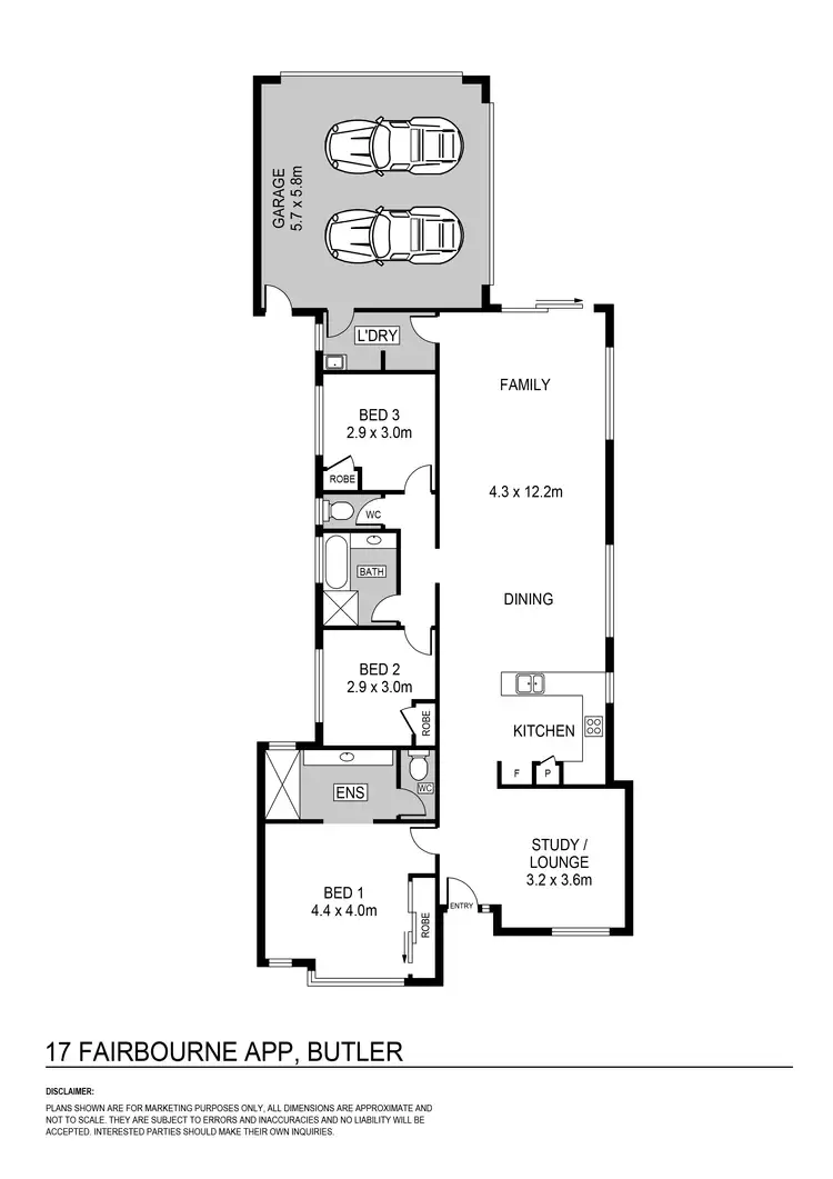 Floorplan of Homely house listing, 17 Fairbourne Approach, Butler WA 6036