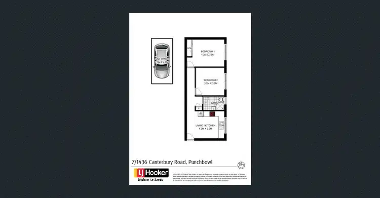 Floorplan of Homely unit listing, 7/1436 Canterbury Road, Punchbowl NSW 2196