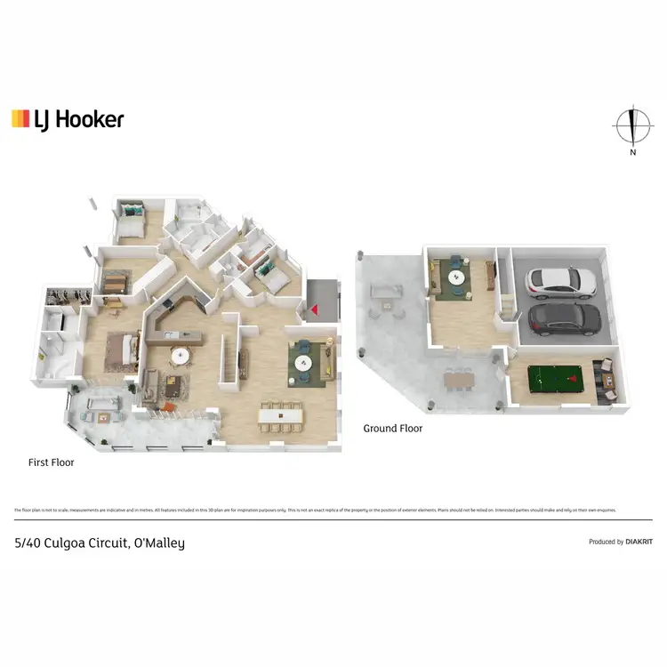 Floorplan of Homely townhouse listing, 5/40 Culgoa Circuit, O'malley ACT 2606