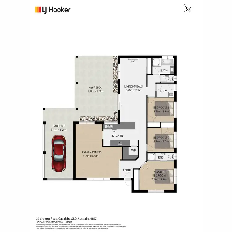 Floorplan of Homely house listing, 22 Crotona Road, Capalaba QLD 4157