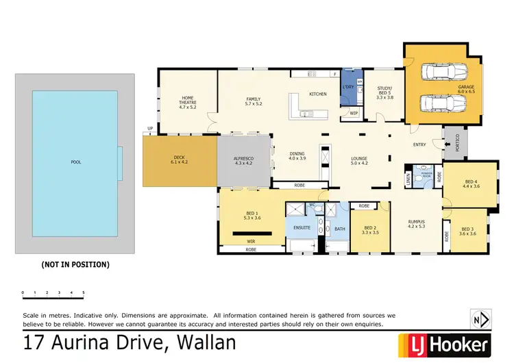 Floorplan of Homely house listing, 17 Aurina Drive, Hidden Valley VIC 3756