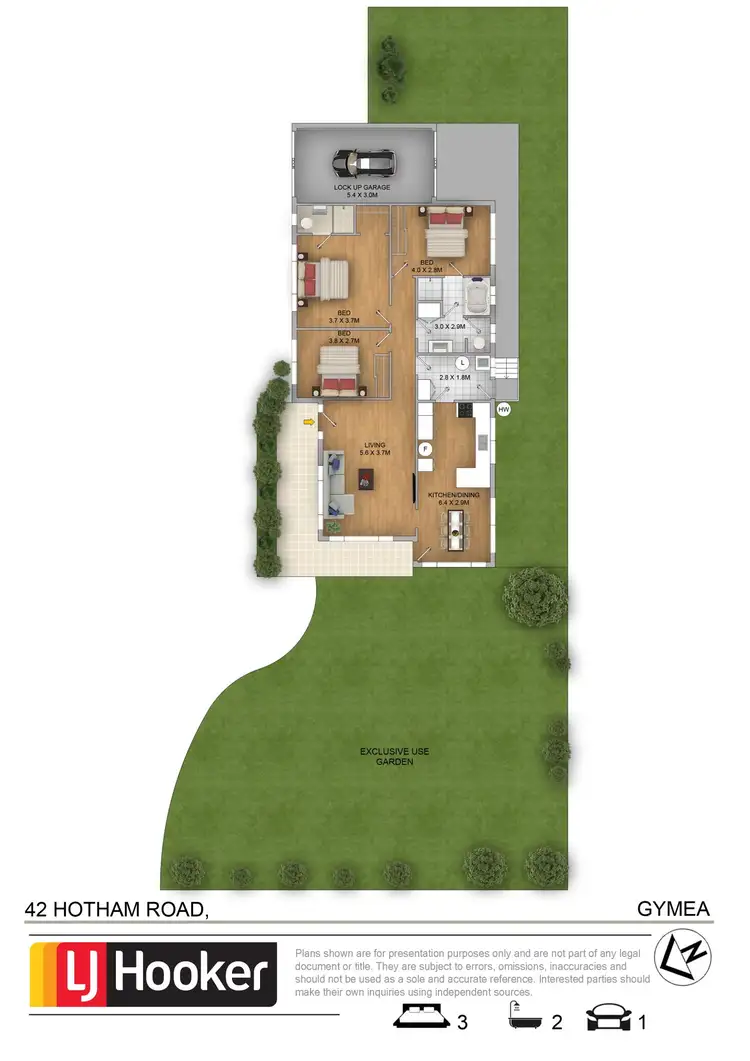 Floorplan of Homely villa listing, 2/42 Hotham Road, Gymea NSW 2227