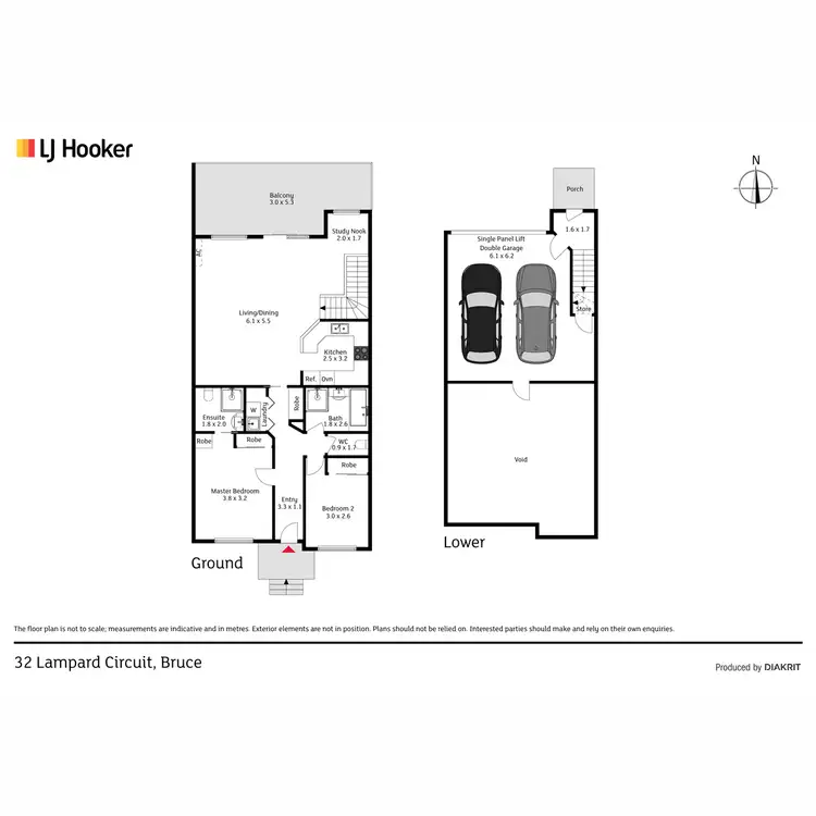 Floorplan of Homely townhouse listing, 32 Lampard Circuit, Bruce ACT 2617