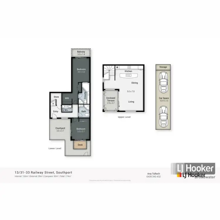 Floorplan of Homely unit listing, 13/31-33 Railway Street, Southport QLD 4215