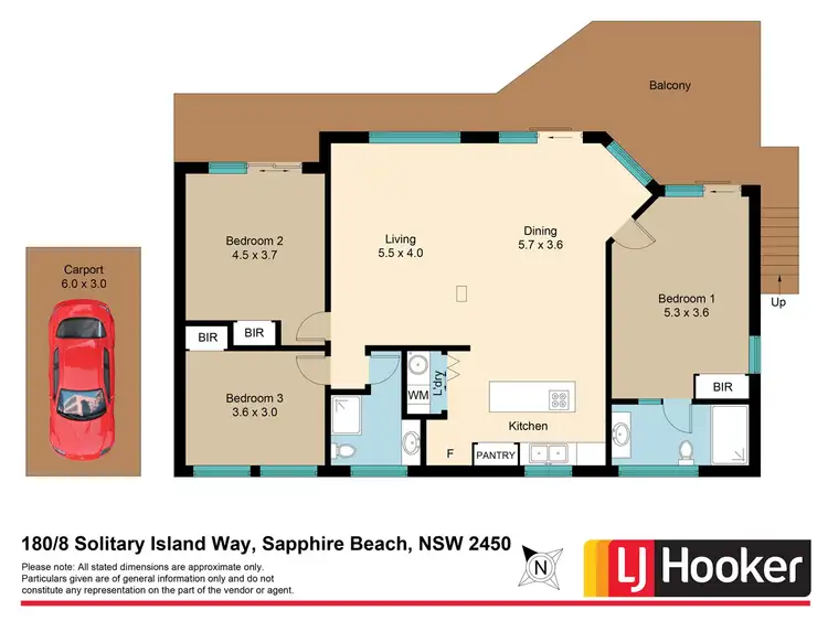 Floorplan of Homely villa listing, 180/8 Solitary Islands Way, Sapphire Beach NSW 2450