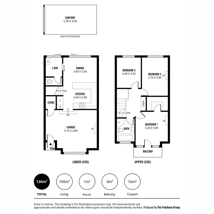 Floorplan of Homely townhouse listing, 10/12 Ridgway Court, Wynn Vale SA 5127