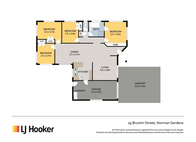 Floorplan of Homely house listing, 19 Brumm Street, Norman Gardens QLD 4701