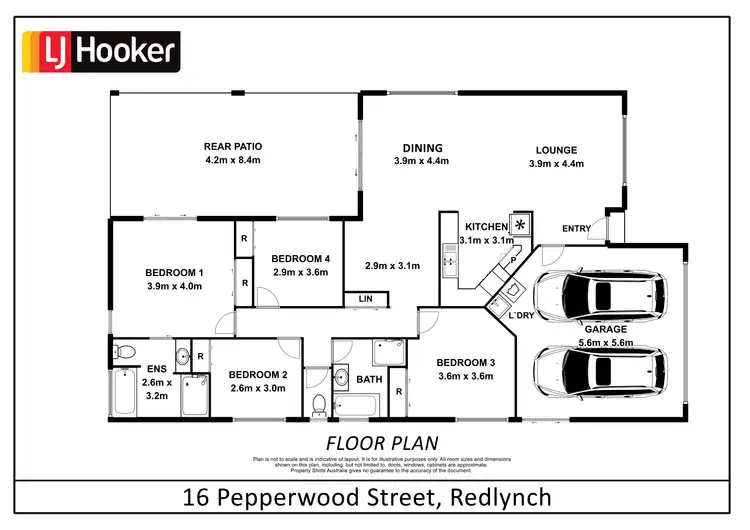 Floorplan of Homely house listing, 16 Pepperwood Street, Redlynch QLD 4870