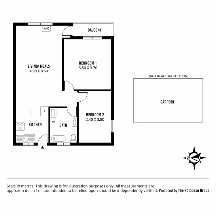 Floorplan of Homely unit listing, 1-4/10 Centre Parade, Enfield SA 5085