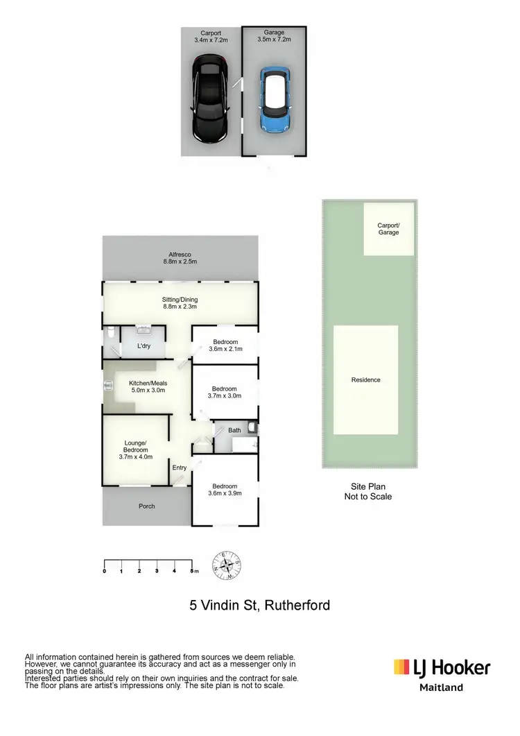 Floorplan of Homely house listing, 5 Vindin Street, Rutherford NSW 2320