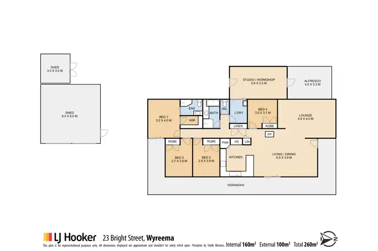 Floorplan of Homely house listing, 23 Bright Street, Wyreema QLD 4352
