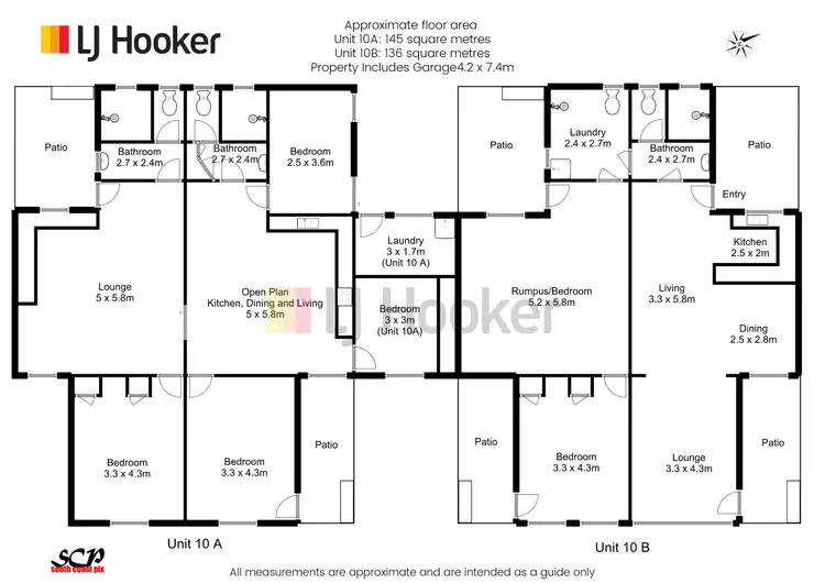 Floorplan of Homely house listing, 10A & 10B Bronte Crescent, Sunshine Bay NSW 2536