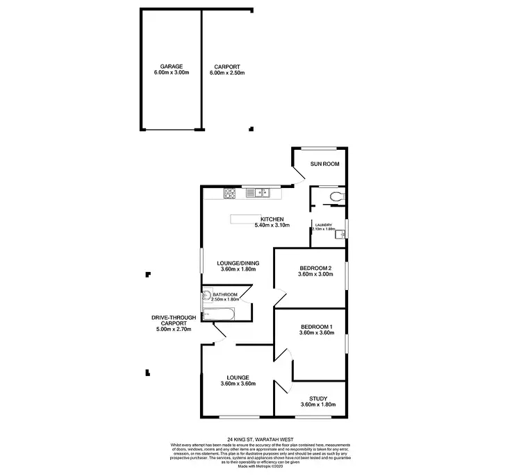 Floorplan of Homely house listing, 24 King Street, Waratah West NSW 2298