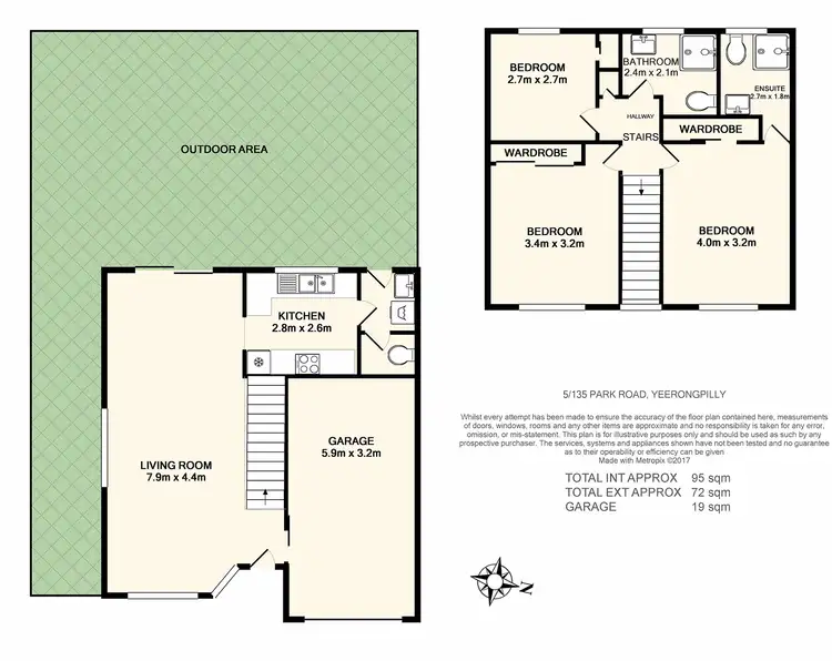 Floorplan of Homely townhouse listing, 5/135 Park Road, Yeerongpilly QLD 4105
