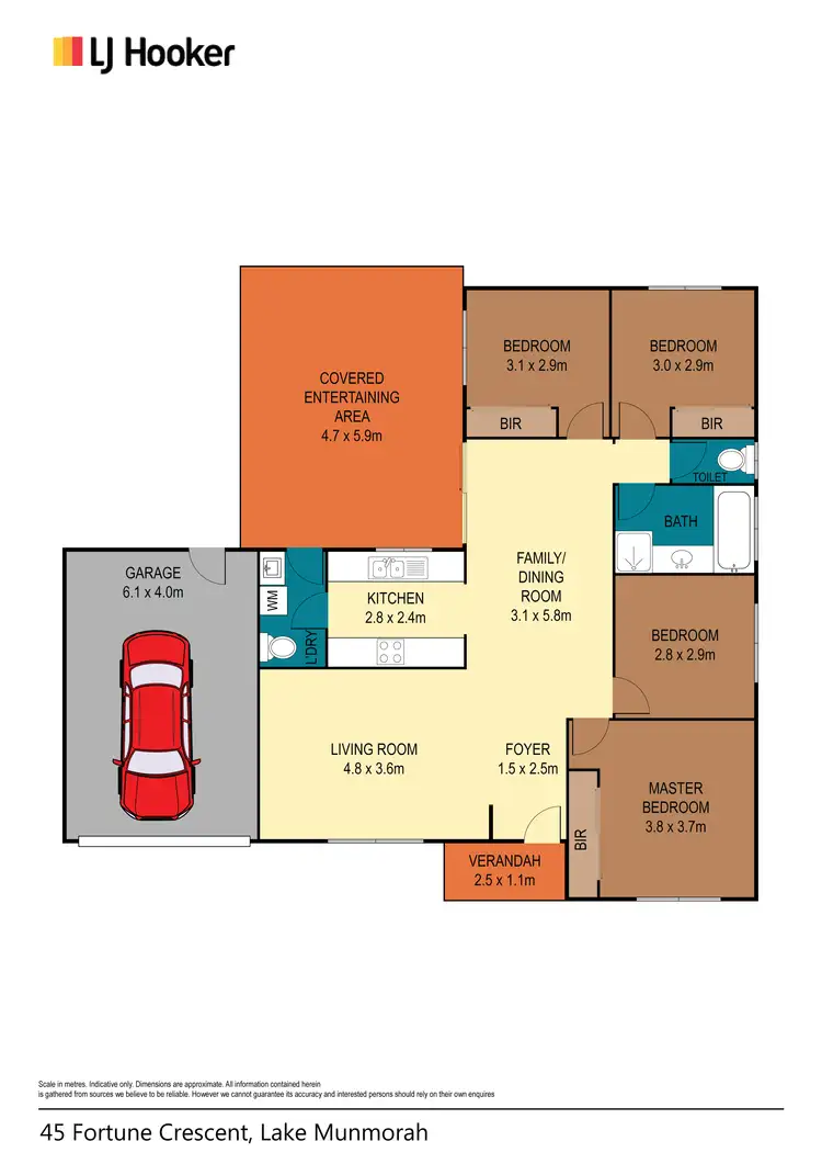 Floorplan of Homely house listing, 45 Fortune Crescent, Lake Munmorah NSW 2259