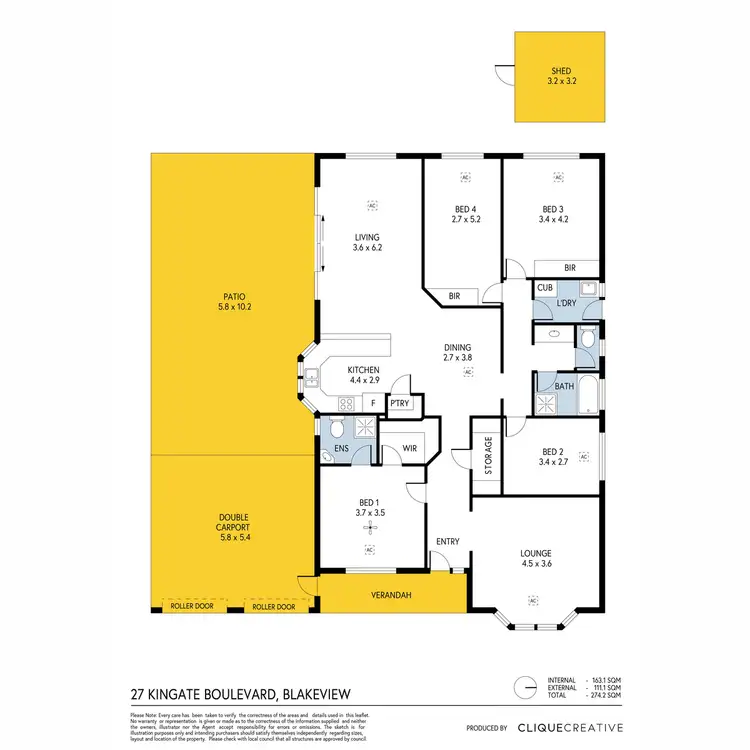 Floorplan of Homely house listing, 27 Kingate Boulevard, Blakeview SA 5114