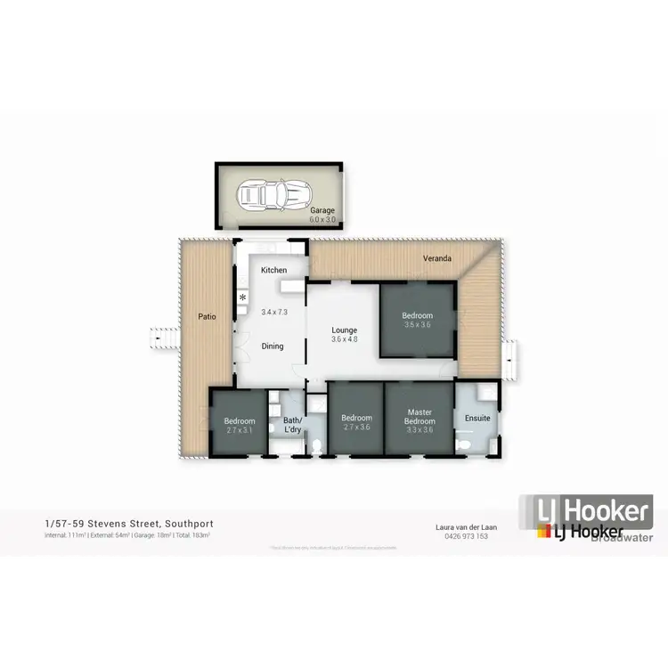 Floorplan of Homely house listing, 1/57 Stevens Street, Southport QLD 4215