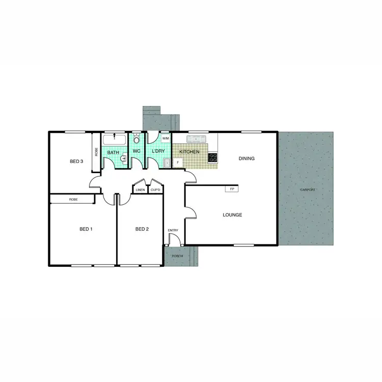 Floorplan of Homely house listing, 46 Faucett Street, Latham ACT 2615