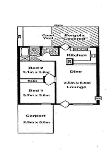 Floorplan of Homely unit listing, 13/179 North East Road, Manningham SA 5086