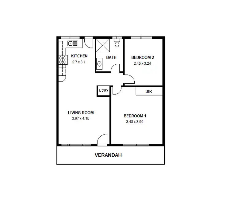 Floorplan of Homely unit listing, 5/11 Alexander Street, Largs Bay SA 5016