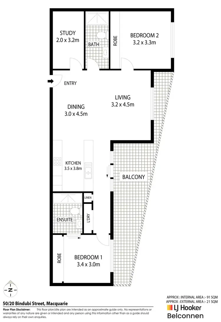Floorplan of Homely apartment listing, 50/20 Bindubi Street, Macquarie ACT 2614