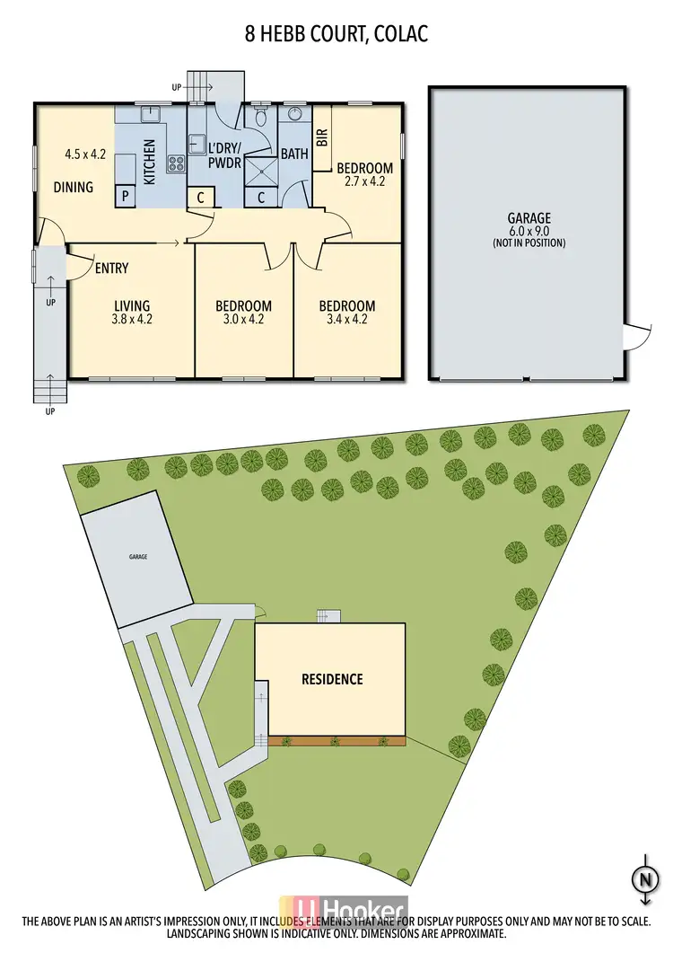 Floorplan of Homely house listing, 8 Hebb Court, Colac VIC 3250