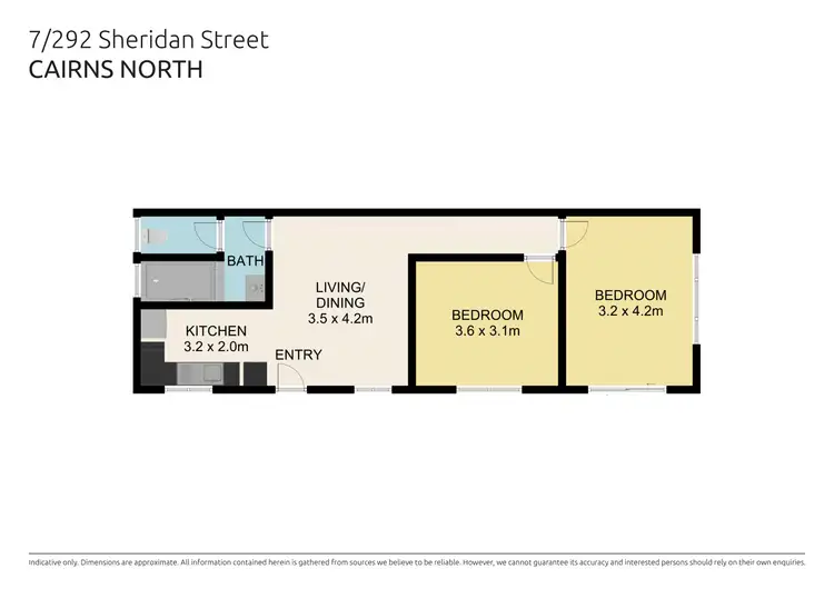 Floorplan of Homely unit listing, 7/292 Sheridan Street, Cairns North QLD 4870