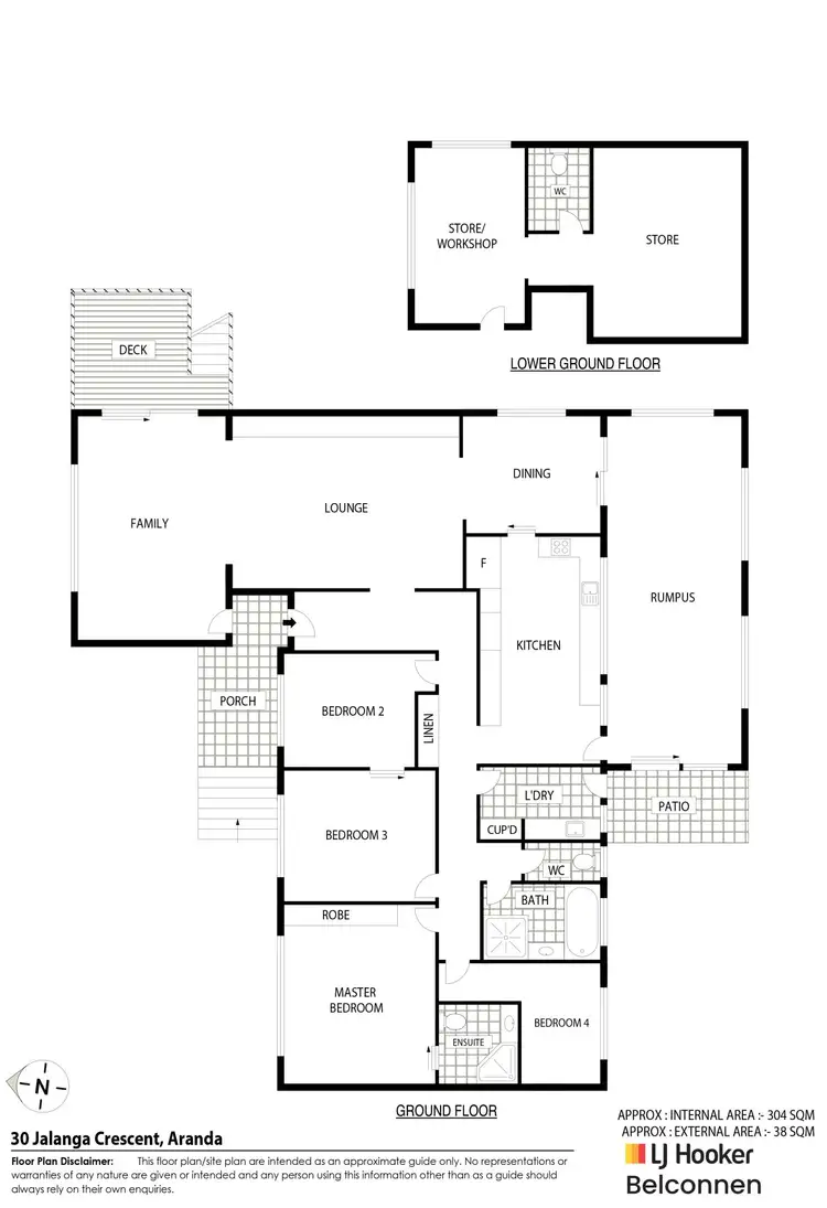 Floorplan of Homely house listing, 30 Jalanga Crescent, Aranda ACT 2614