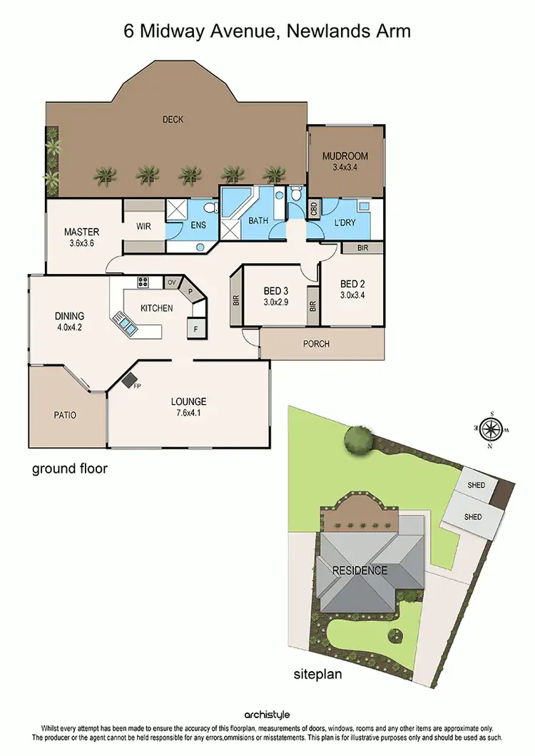 Floorplan of Homely house listing, 6 Midway Avenue, Newlands Arm VIC 3875