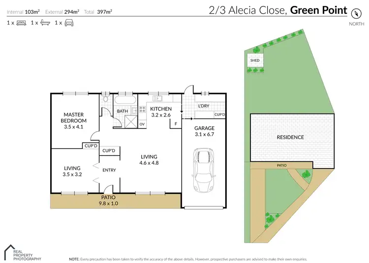 Floorplan of Homely house listing, 2/3 Alecia Close, Green Point NSW 2251