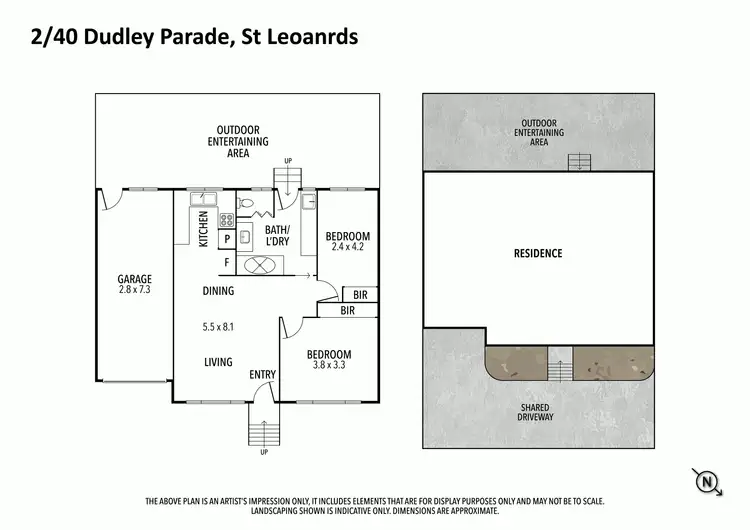 Floorplan of Homely unit listing, Unit 2/40 Dudley Parade, St Leonards VIC 3223